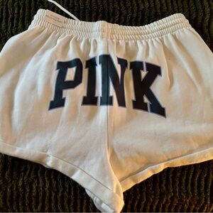 PINK Victoria's Secret White Athletic Shorts